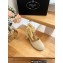 Prada Heel 8cm Espadrilles Wedge Sandals Fabric Beige 2023
