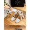 Prada Heel 8cm Espadrilles Wedge Sandals Fabric White 2023