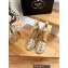 Prada Heel 8cm Espadrilles Wedge Sandals Leather Gold 2023