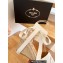 Prada Heel 8cm Espadrilles Wedge Sandals Leather White 2023