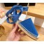 Prada Cotton drill Espadrilles Sandals Blue 2023