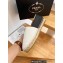 Prada Nappa Leather Espadrilles White/Black 2023