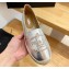Prada Hemp Espadrilles Leather Silver 2023