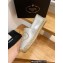 Prada Hemp Espadrilles Leather Silver 2023