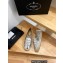 Prada Hemp Espadrilles Leather Silver 2023