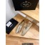 Prada Hemp Espadrilles Leather Gold 2023