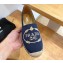 Prada Hemp Espadrilles Fabric Dark Blue 2023