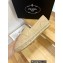 Prada Quilted Nappa Leather Espadrilles Beige 2023