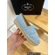 Prada Quilted Nappa Leather Espadrilles Blue 2023