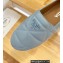 Prada Quilted Nappa Leather Espadrilles Blue 2023