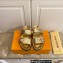Louis Vuitton Bom Dia Flat Comfort Mules Monogram-embossed calf leather Gold 2023