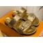 Louis Vuitton Bom Dia Flat Comfort Mules Monogram-embossed calf leather Gold 2023