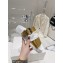 Prada metal buckle Rubber Open Toe Sandals Gold 2023