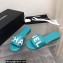 Chanel Leather CHA NEL Mules Green 2023