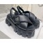 Prada Monolith padded nappa leather sandals Black 2023