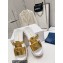 Prada Rubber wedge platform sandals 1XX641 Gold 2023