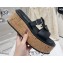 Prada Rubber wedge platform sandals 1XX641 Black 2023