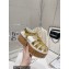 Prada Rubber wedge platform sandals 1X853M Gold 2023