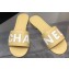 Chanel Leather CHA NEL Mules Apricot 2023