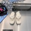 Prada Soft padded nappa leather thong wedge sandals White 2023