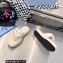 Prada Soft padded nappa leather thong wedge sandals White 2023
