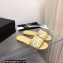 Chanel Leather CHA NEL Mules Apricot 2023