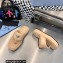 Prada Soft padded nappa leather thong wedge sandals Beige 2023