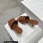 Bottega Veneta Padded Intreccio leather Patch Heel Mules Coffee 2023