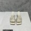 Bottega Veneta Padded Intreccio leather Patch Heel Mules White 2023
