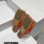 Bottega Veneta Padded Intreccio leather Patch Flat Mules Orange 2023