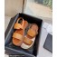 Celine CLEA TRIOMPHE Sandals In Calfskin Brown 2023