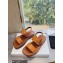 Celine CLEA TRIOMPHE Sandals In Calfskin Brown 2023