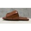 Bottega Veneta Padded Intreccio leather Patch Flat Mules Coffee 2023