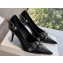 Balenciaga Heel 9cm Cagole Pumps in Arena lambskin Black 2023