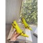 Balenciaga Heel 9cm Cagole Pumps in Arena lambskin Yellow 2023