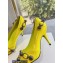 Balenciaga Heel 9cm Cagole Pumps in Arena lambskin Yellow 2023