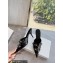 Balenciaga Heel 9cm Cagole Pointed Toe Mules in Arena lambskin Black 2023
