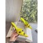 Balenciaga Heel 9cm Cagole Pointed Toe Mules in Arena lambskin Yellow 2023