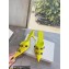 Balenciaga Heel 9cm Cagole Pointed Toe Mules in Arena lambskin Yellow 2023