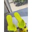 Balenciaga Heel 9cm Cagole Pointed Toe Mules in Arena lambskin Yellow 2023