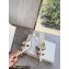 Balenciaga Heel 9cm Cagole Pointed Toe Mules in Arena lambskin White 2023