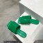 Bottega Veneta Padded Intreccio leather Patch Flat Mules Green 2023