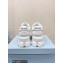 Prada Soft padded nappa leather lace-up loafers White 2023