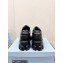 Prada Soft padded nappa leather lace-up loafers Black 2023