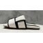 Bottega Veneta Padded Intreccio leather Patch Flat Mules Canvas White/Black 2023