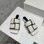 Bottega Veneta Padded Intreccio leather Patch Flat Mules Canvas White/Black 2023