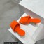Bottega Veneta Padded Intreccio leather Patch Heel Mules Orange 2023