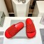 Balenciaga all-over logo-print platform slides Sandals Red 2023