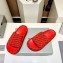 Balenciaga all-over logo-print platform slides Sandals Red 2023