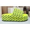 Balenciaga all-over logo-print platform slides Sandals Yellow 2023